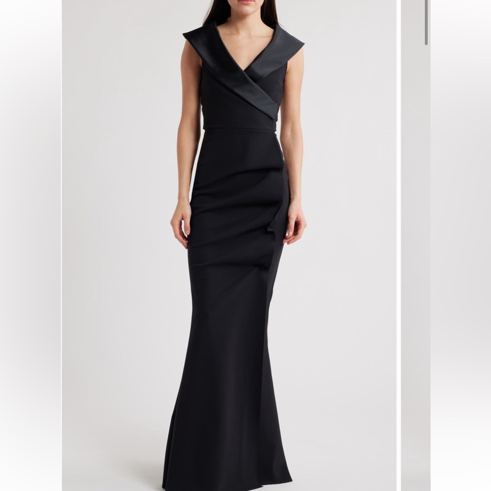 CHIARA BONI LA PETITE ROBE OFF THE SHOULDER MAXI DRESS MSRP $995